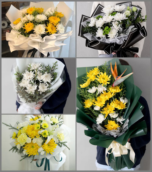 浙江省绍兴新昌县回山镇荷塘村白事花束代送